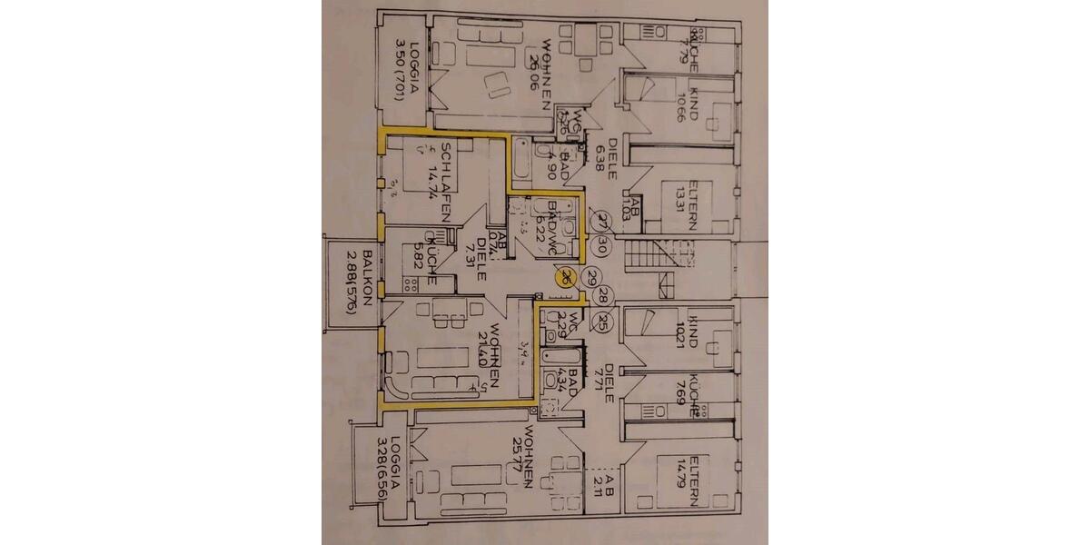 Etagenwohnung Friedberg - 2 Zimmer, 58 m&sup2;, 290.000&euro; | Angebot:27226255