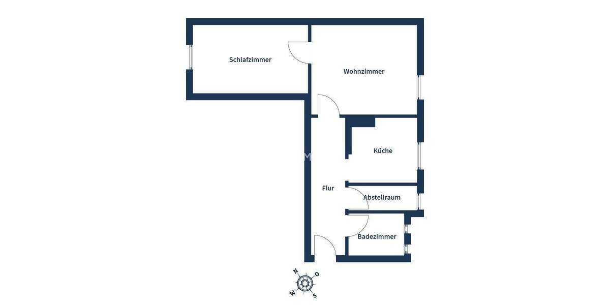 Etagenwohnung Augsburg Oberhausen - 2 Zimmer, 55 m&sup2;, 199.000&euro; | Angebot:25737436