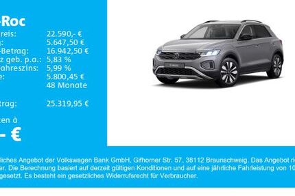 VW T-Roc 19.300 km 22.590 &euro; Gersthofen 86368