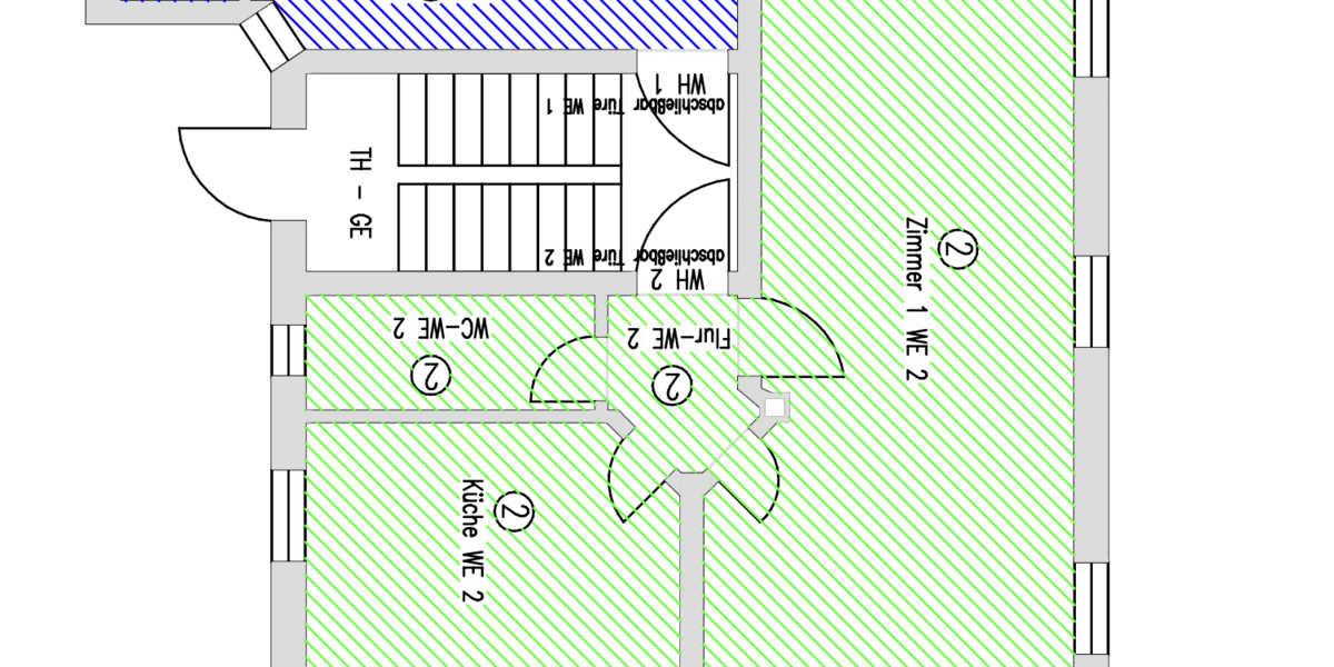 Etagenwohnung Augsburg Pfersee - 2 Zimmer, 59 m&sup2;, 248.900&euro; | Angebot:25478507