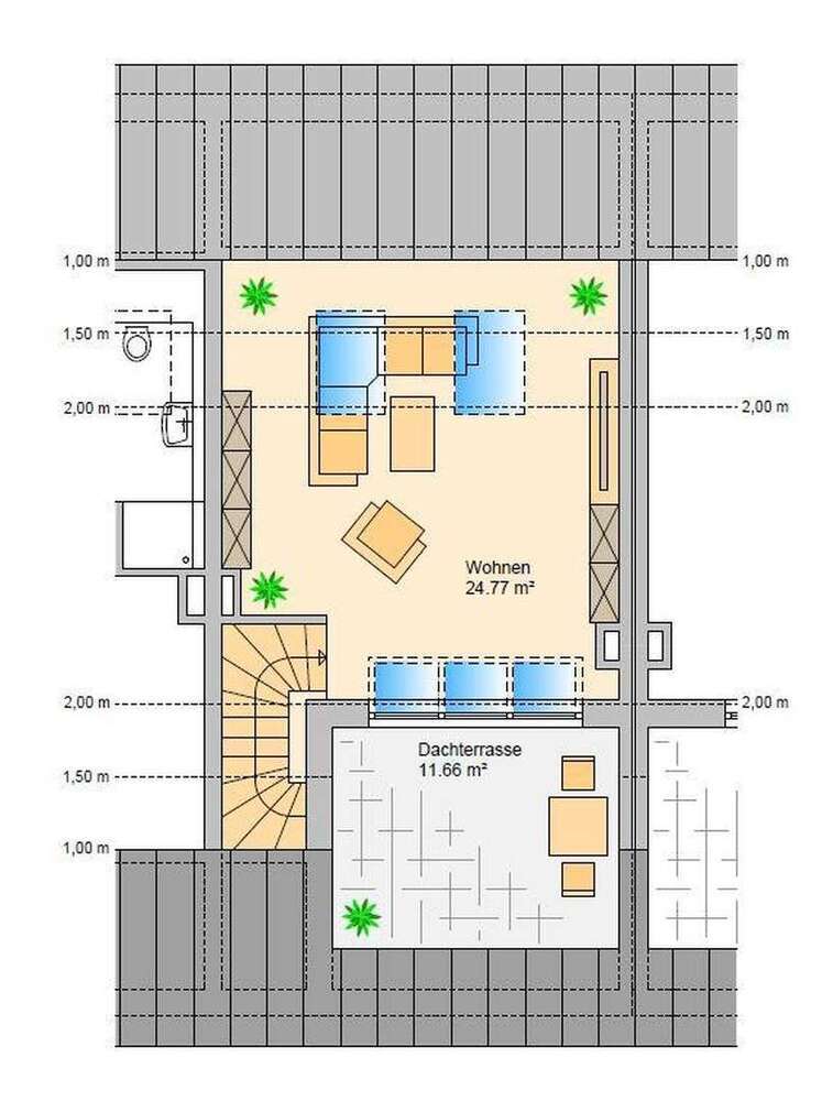 Wohnung zum Mieten in Augsburg 1.810 € 97.88 m²