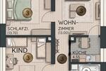 Etagenwohnung Augsburg Innenstadt - 3 Zimmer, 54 m&sup2;, 212.000&euro; | Angebot:27120290