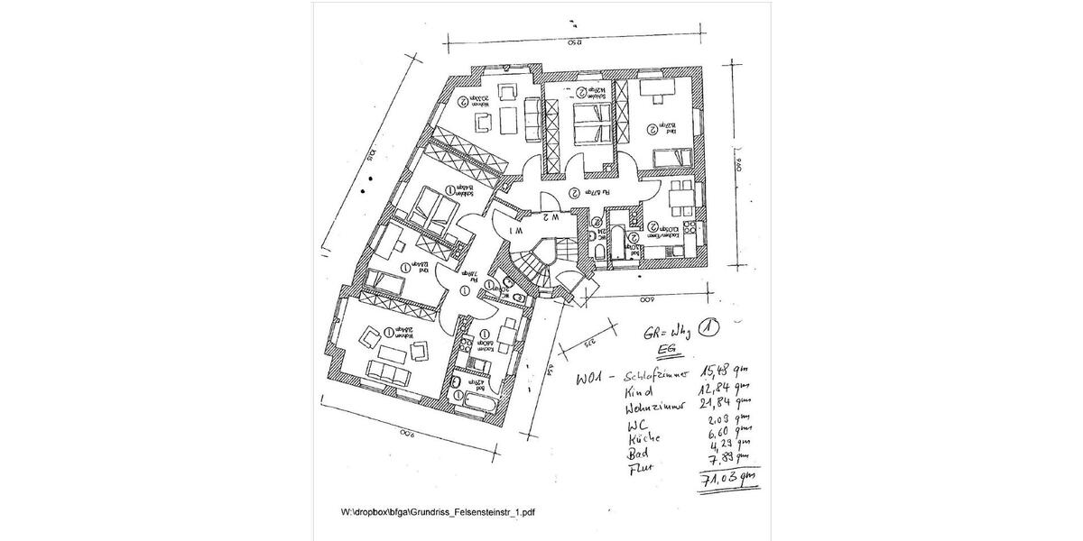 Erdgeschoßwohnung Augsburg Bergheim - 3 Zimmer, 71 m&sup2;, 260.000&euro; | Angebot:27023019