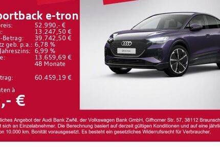 Audi Q4 e-tron 6.500 km 52.990 € Gersthofen 86368