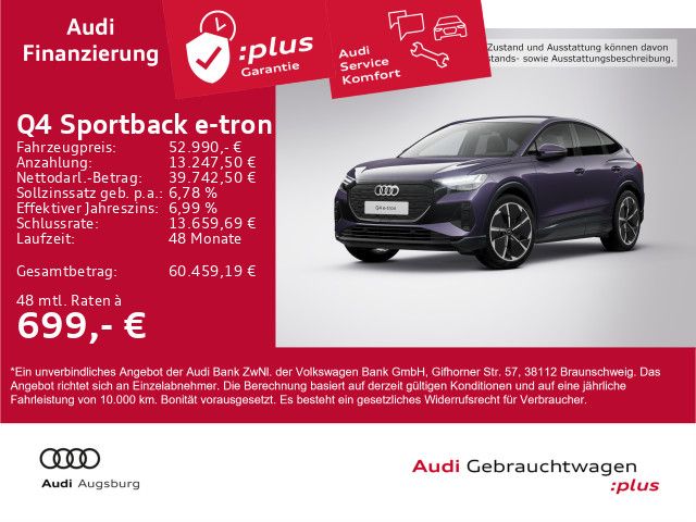 Audi Q4 e-tron 6.500 km 52.990 € Gersthofen 86368