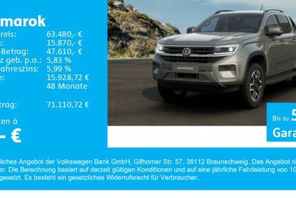 VW Amarok 6.301 km 65.980 &euro; Gersthofen 86368