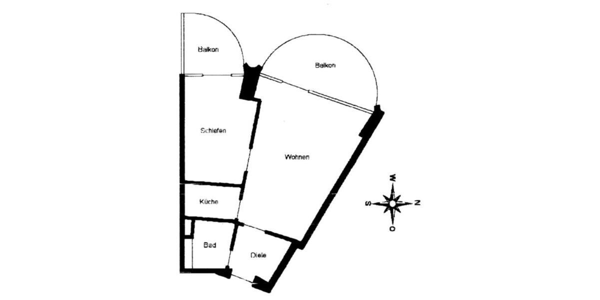Etagenwohnung Augsburg Antonsviertel - 2 Zimmer, 51 m&sup2;, 320.000&euro; | Angebot:23297118