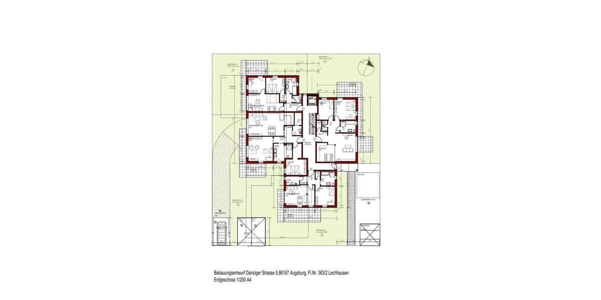 Etagenwohnung Augsburg Lechhausen - 4 Zimmer, 106 m&sup2;, 727.900&euro; | Angebot:25678160
