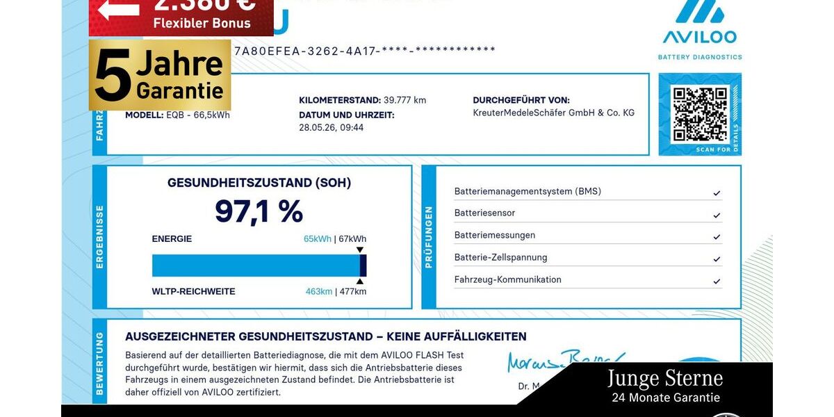 Mercedes-Benz EQB 39.877 km 37.470 &euro; Königsbrunn 86343