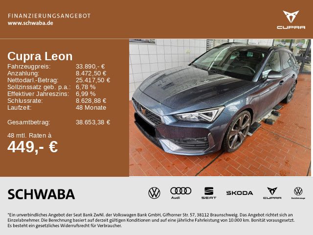 Cupra Leon 37.600 km 32.690 € Gersthofen 86368