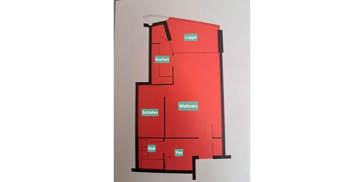 Etagenwohnung Augsburg Bergheim - 1.5 Zimmer, 53 m&sup2;, 269.000&euro; | Angebot:27095826