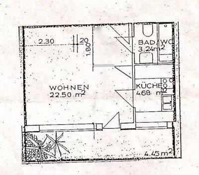 Hochparterre Augsburg Bergheim - 2 Zimmer, 35 m&sup2;, 190.000&euro; | Angebot:26757417