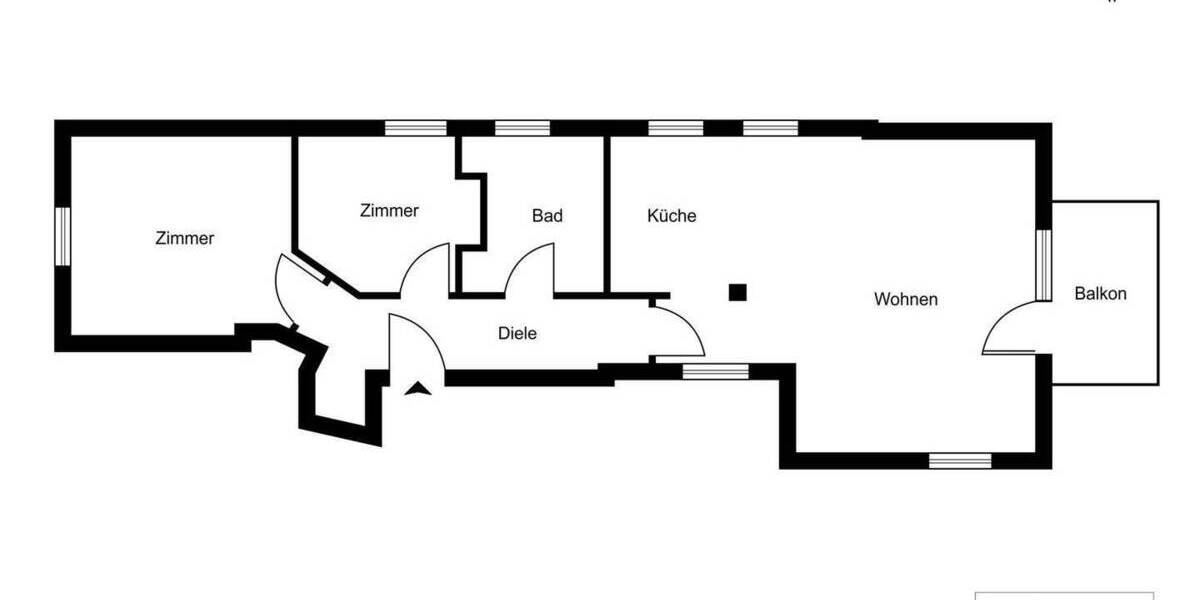 Etagenwohnung Augsburg / Pfersee Pfersee - 2 Zimmer, 65 m&sup2;, 365.000&euro; | Angebot:24697664