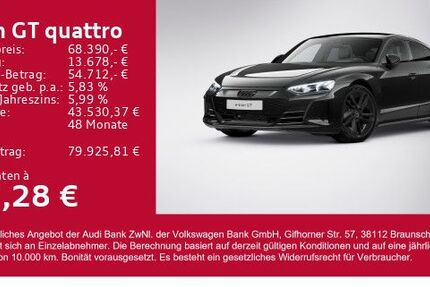 Audi e-tron GT 21.800 km 68.390 € Gersthofen 86368