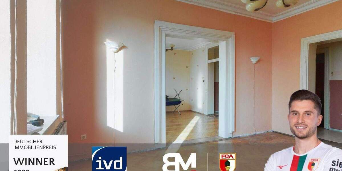 Etagenwohnung Augsburg Innenstadt - 4 Zimmer, 122 m&sup2;, 475.000&euro; | Angebot:25797444