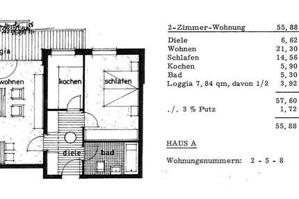 Wohnung zum Kaufen in Königsbrunn 199.000 € 55.88 m² 2 zimmer