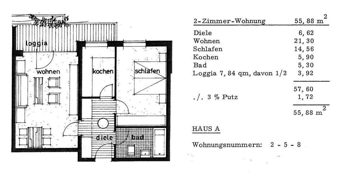 Wohnung zum Kaufen in Königsbrunn 199.000 € 55.88 m² 2 zimmer