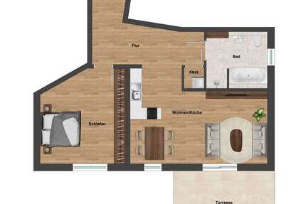 Wohnung Augsburg Innenstadt - 2 Zimmer, 81 m&sup2;, 669.000&euro; | Angebot:22324945