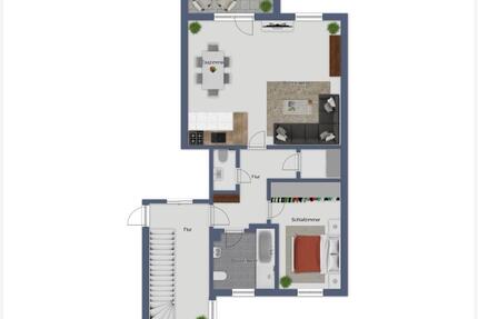 Wohnung Augsburg Bergheim - 2 Zimmer, 70 m&sup2;, 1.500&euro; | Angebot:27597803