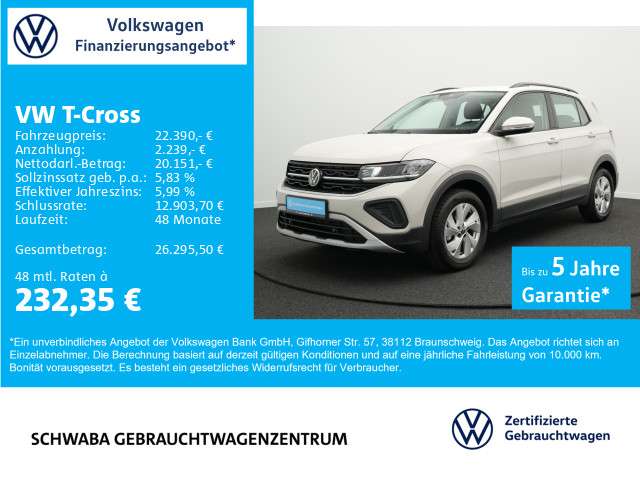 VW T-Cross 4.736 km 22.390 € Gersthofen 86368