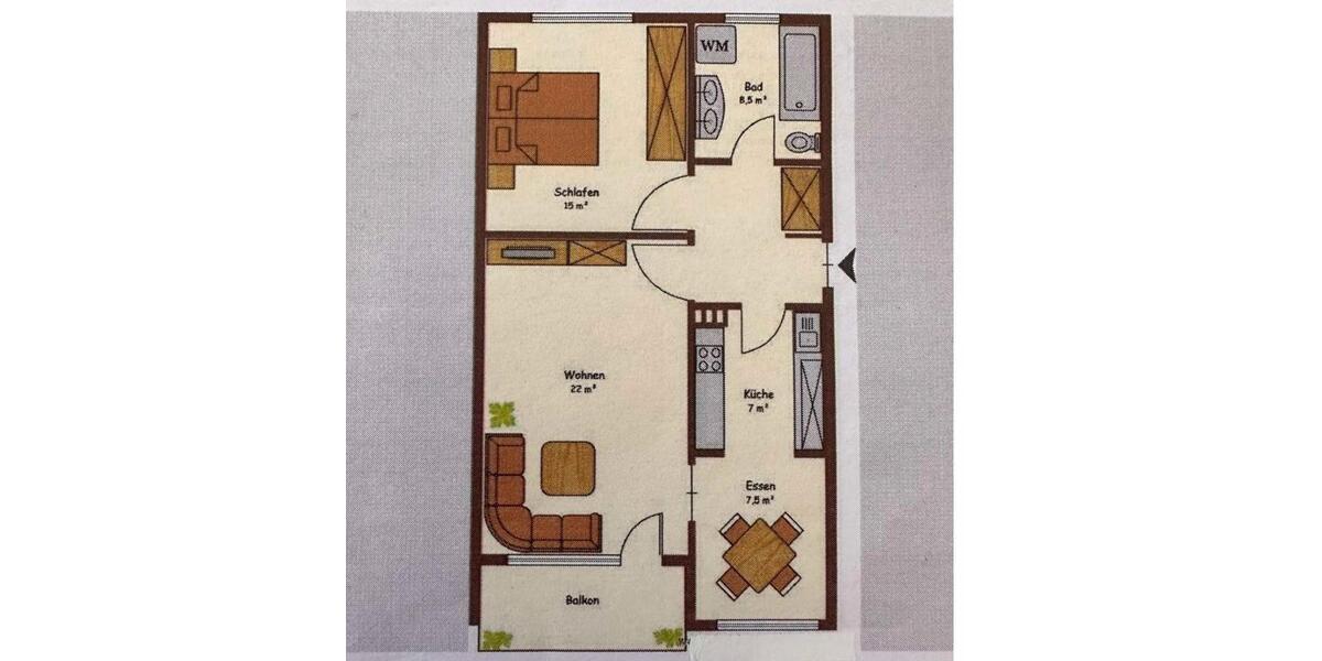 Hochparterre Kühbach - 2 Zimmer, 66 m&sup2;, 175.000&euro; | Angebot:26819291