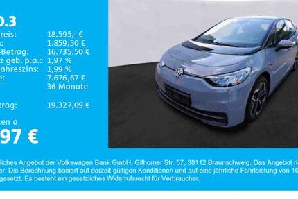 VW ID.3 39.400 km 18.595 € Gersthofen 86368