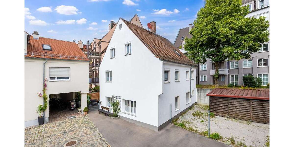 Einfamilienhaus Augsburg Innenstadt - 8 Zimmer, 185 m&sup2;, 545.000&euro; | Angebot:25583123