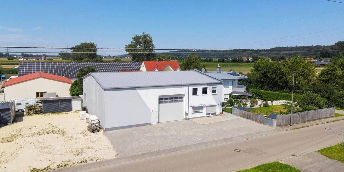 Gelegenheit - Wohnen & Arbeiten unter einem Dach mit großflächiger Lagehalle in Rehling 1 zimmer