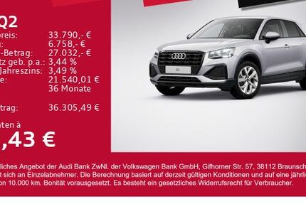 Audi Q2 8.100 km 33.790 € Gersthofen 86368