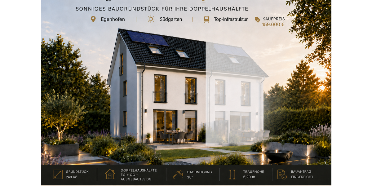Grundstück Egenhofen - 159.000&euro; | Angebot:27141892
