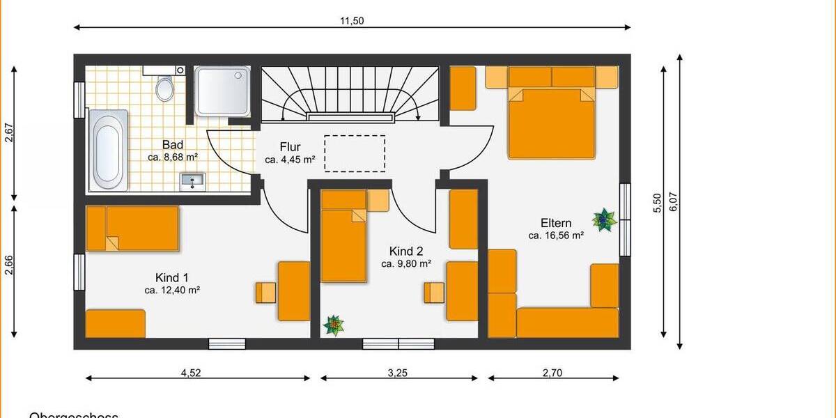 Doppelhaushälfte Villenbach / Hausen Hausen - 4 Zimmer, 118 m&sup2;, 451.490&euro; | Angebot:25741244