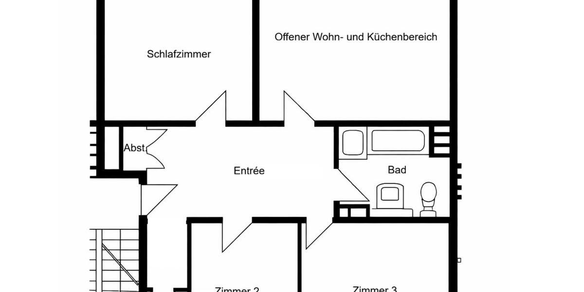 Etagenwohnung Augsburg Bärenkeller - 4 Zimmer, 92 m&sup2;, 1.390&euro; | Angebot:25476096