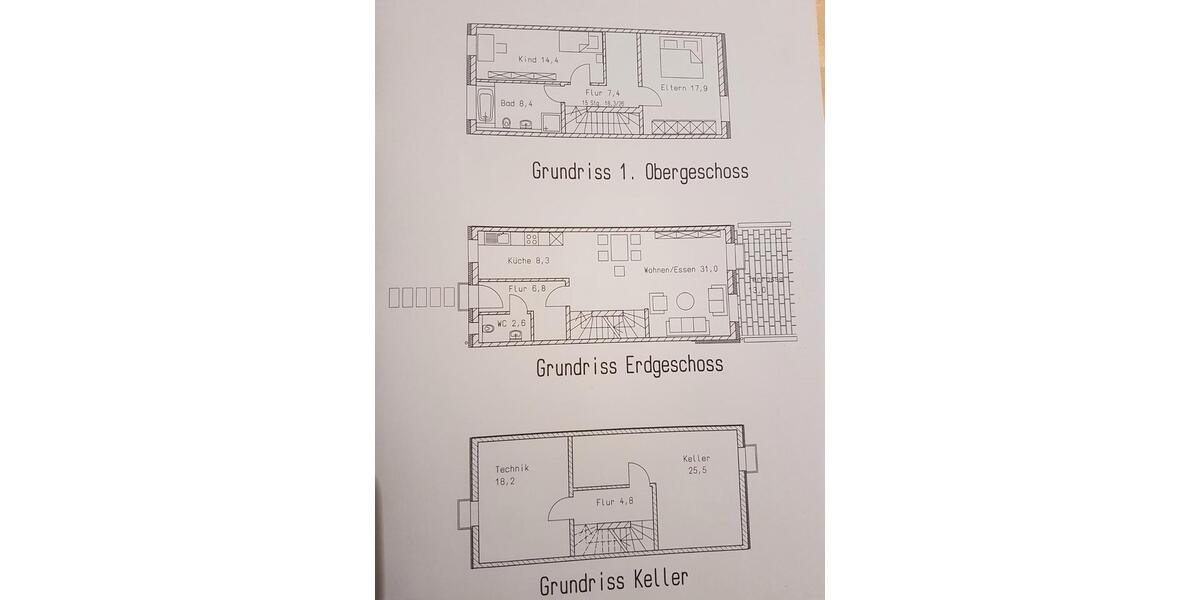 Reihenhaus Augsburg Haunstetten-Siebenbrunn - 5 Zimmer, 138 m&sup2;, 2.270&euro; | Angebot:26539126