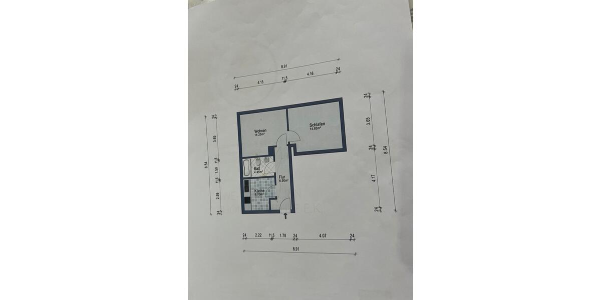 Etagenwohnung Augsburg Pfersee - 2 Zimmer, 47 m&sup2;, 900&euro; | Angebot:26180753