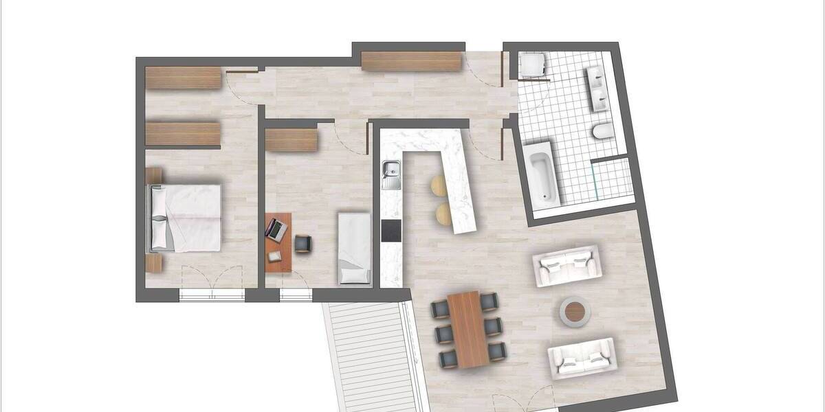 Etagenwohnung Augsburg Innenstadt - 3 Zimmer, 99 m&sup2;, 805.000&euro; | Angebot:24031825