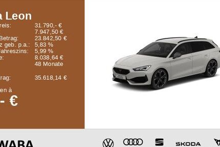 Cupra Leon 48.400 km 31.790 &euro; Gersthofen 86368