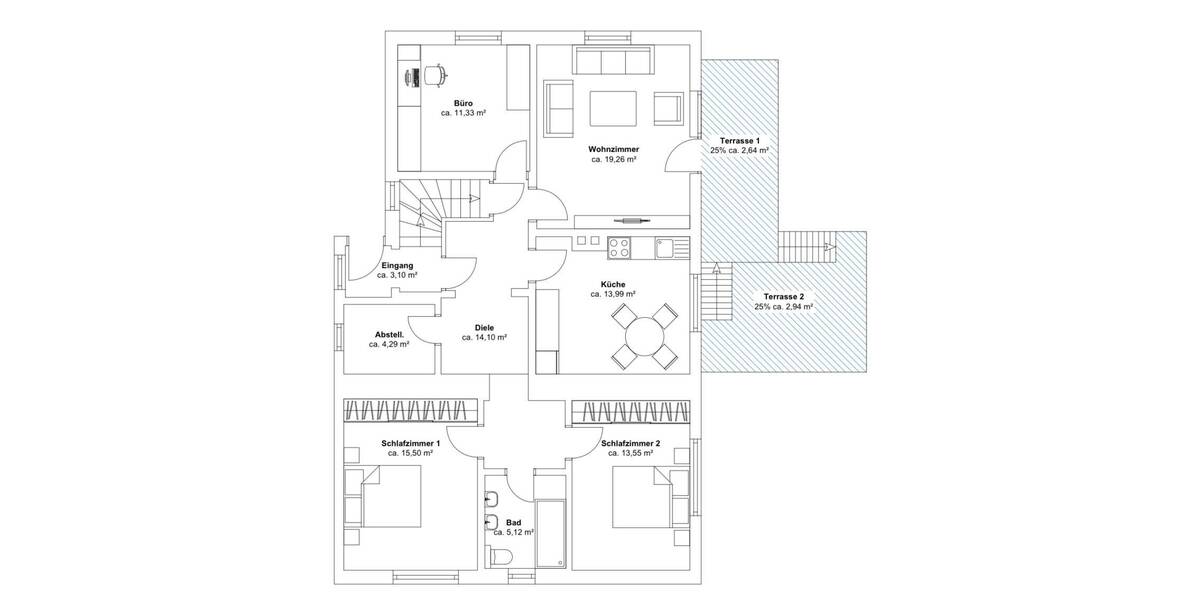 Einfamilienhaus Dinkelscherben - 8 Zimmer, 174 m&sup2;, 348.000&euro; | Angebot:26246184