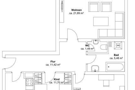Wohnung Königsbrunn - 3 Zimmer, 82 m&sup2;, 1.575&euro; | Angebot:26054862