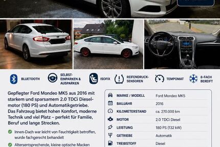 Ford Mondeo 270.000 km 6.500 &euro; Adelsried 86477