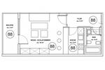 Etagenwohnung Augsburg Universitätsviertel - 1 Zimmer, 35 m&sup2;, 750&euro; | Angebot:26374284