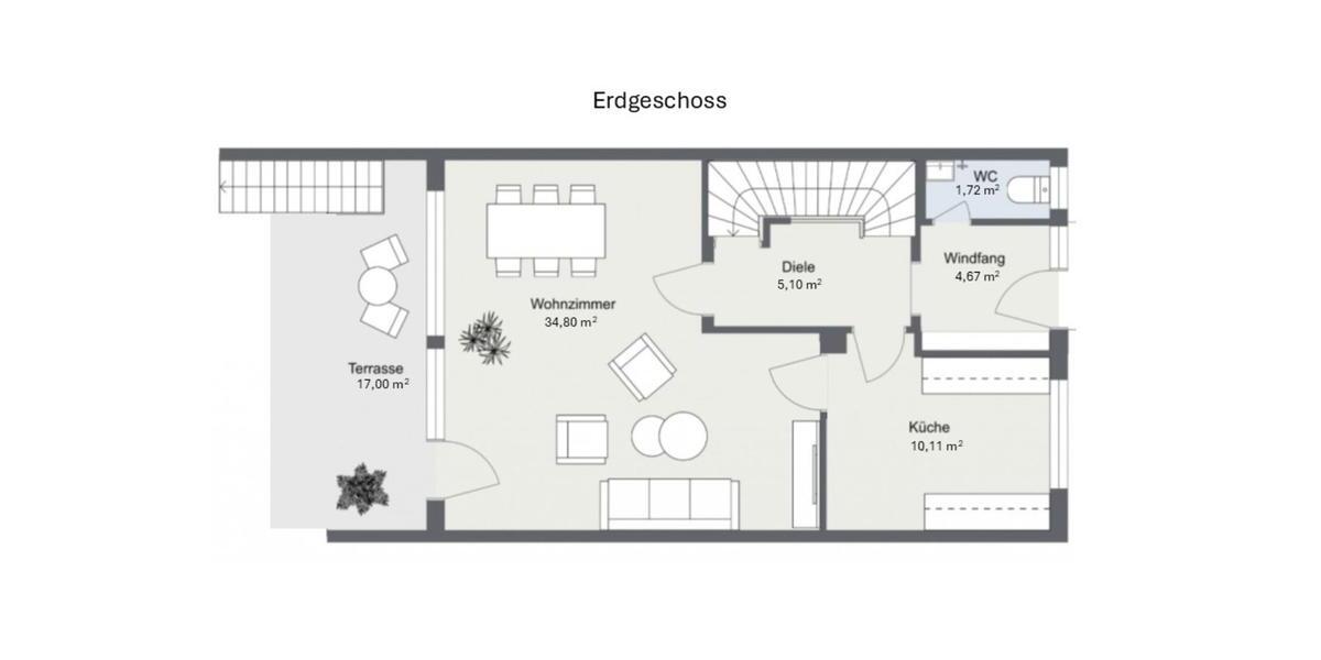 Hübsches, gepflegtes Reiheneckhaus in Göggingen Süd zimmer