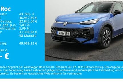 VW T-Roc 1.202 km 43.790 &euro; Gersthofen 86368