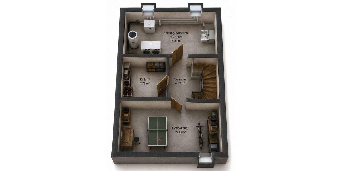 Reihenmittelhaus Mering Sankt Afra - 6 Zimmer, 134 m&sup2;, 2.680&euro; | Angebot:26816358