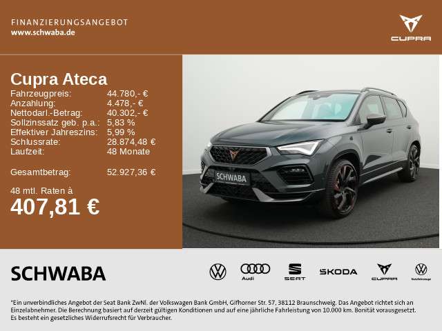 Cupra Ateca 7.053 km 44.780 € Gersthofen 86368