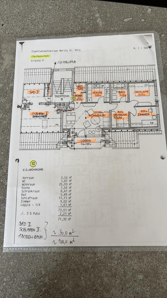 Dachgeschoßwohnung 100qm,1.450€ warm