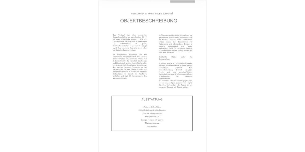 Doppelhaushälfte Wertingen - 5 Zimmer, 114 m&sup2;, 610.000&euro; | Angebot:26112198