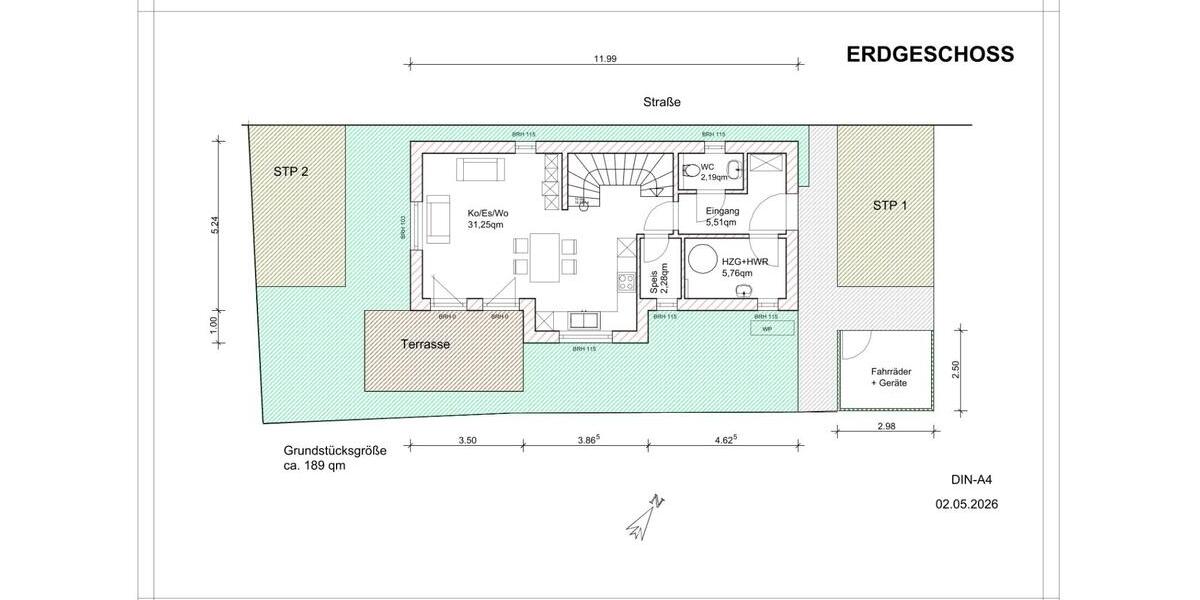 Einfamilienhaus Kühbach - 4 Zimmer, 96 m&sup2;, 1.350&euro; | Angebot:26411150