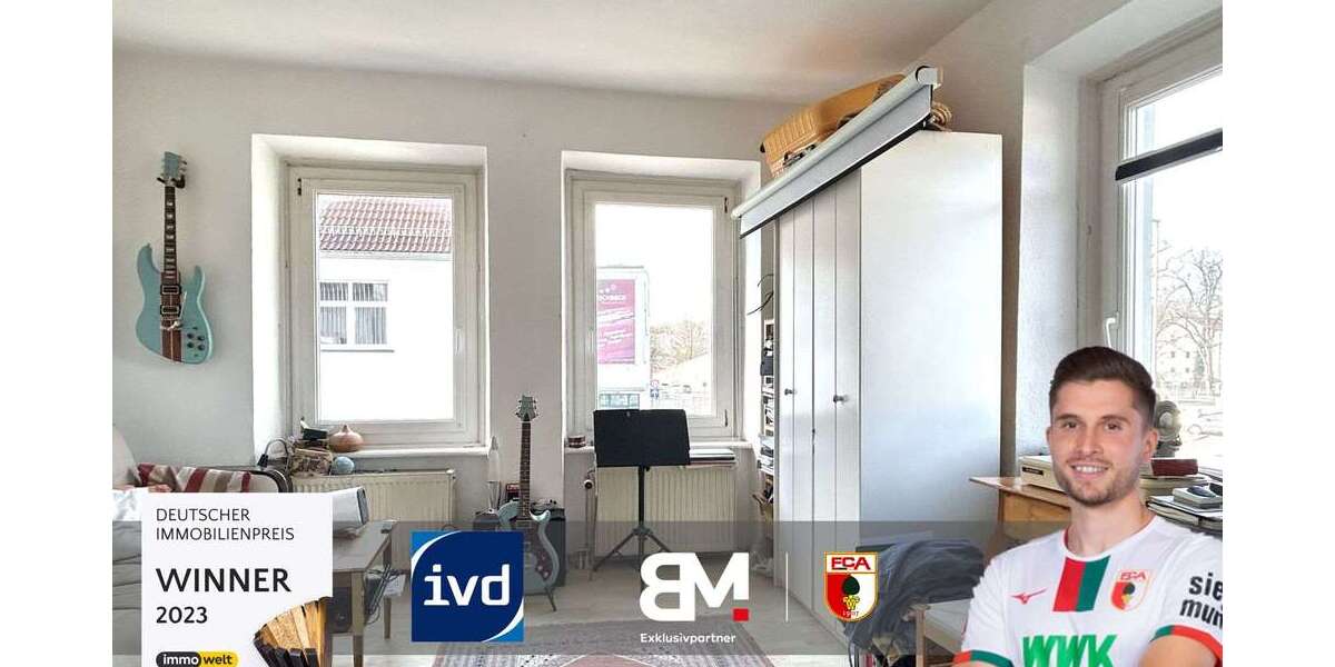Etagenwohnung Augsburg Universitätsviertel - 2.5 Zimmer, 50 m&sup2;, 199.000&euro; | Angebot:25399394