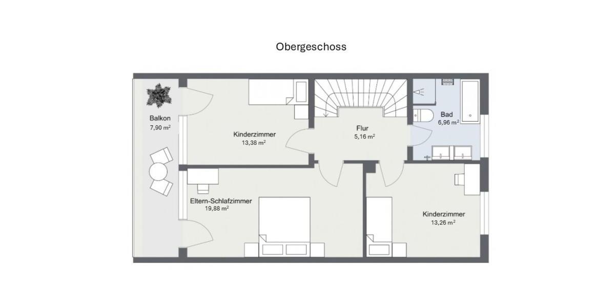 Hübsches, gepflegtes Reiheneckhaus in Göggingen Süd zimmer