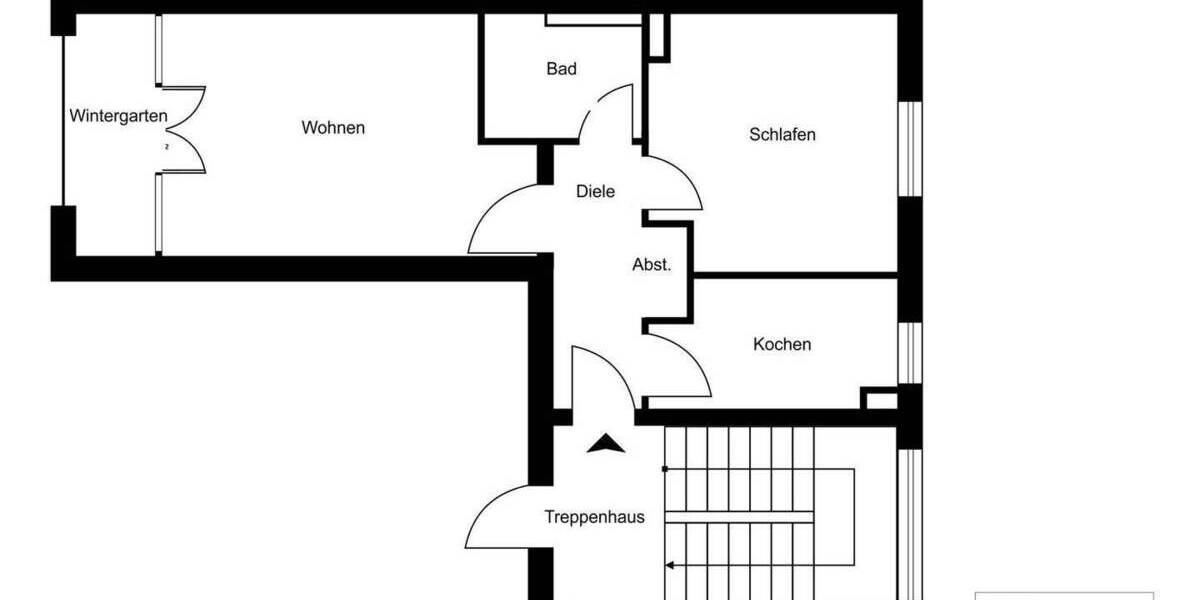 Etagenwohnung Augsburg Innenstadt - 2 Zimmer, 46 m&sup2;, 210.000&euro; | Angebot:23943903
